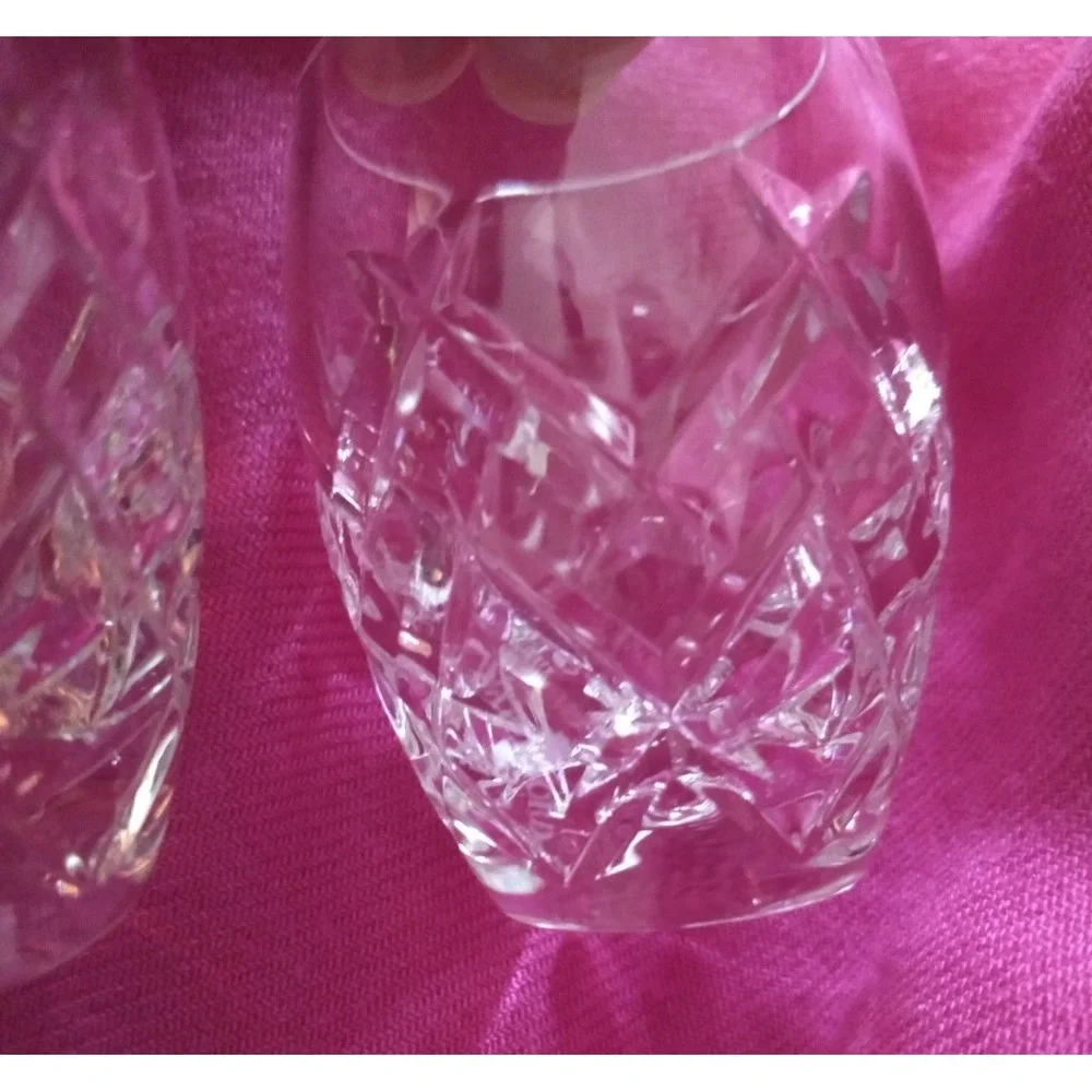 Waterford Crystal Shot Glasses Vintage Signed Classic 1oz Set of 2‎